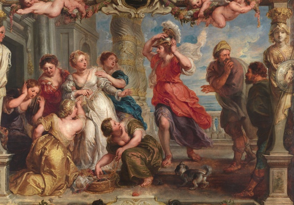 Aquiles descubierto entre las hijas de Licomedes. Museo del Prado.