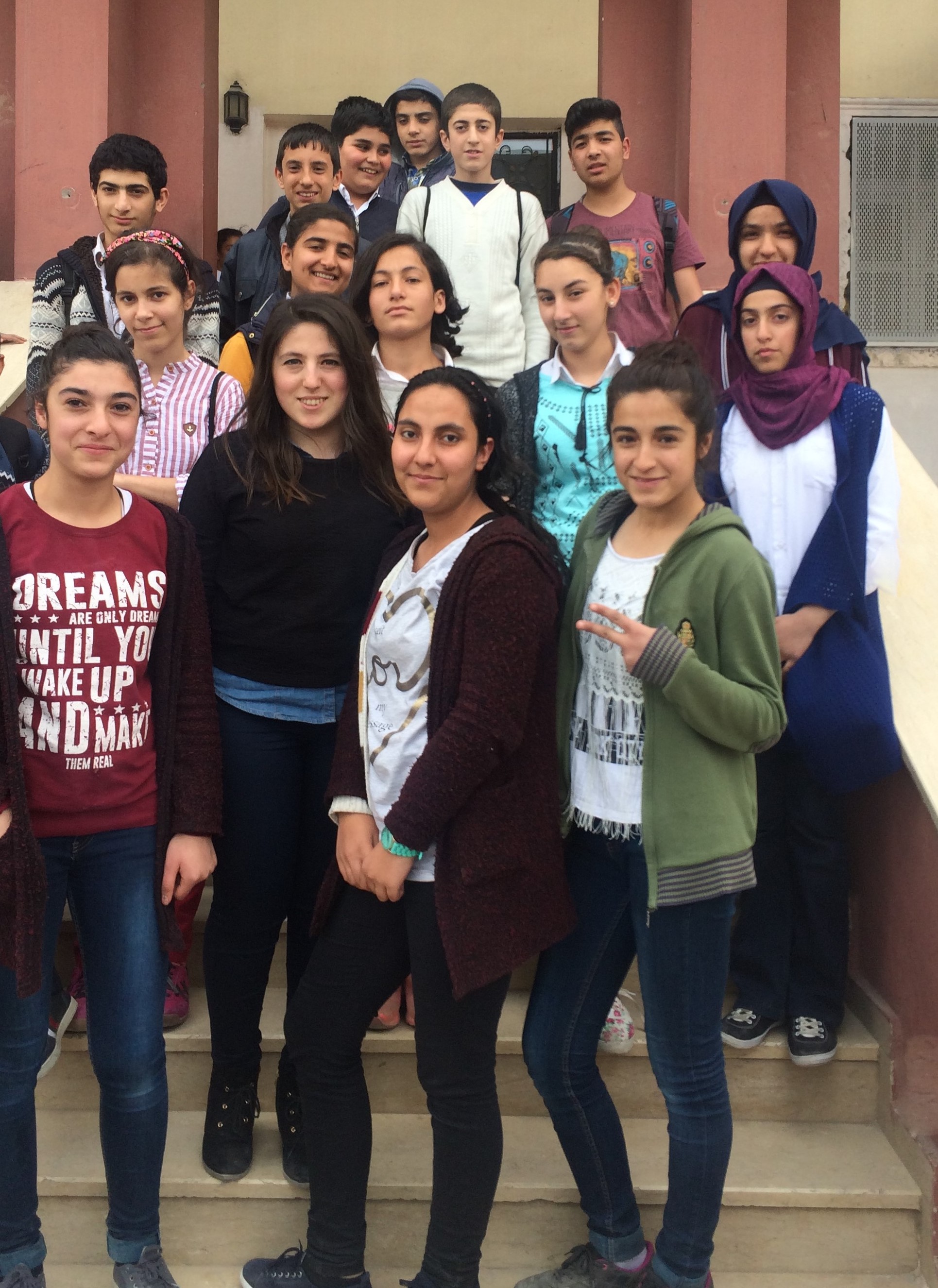Hi from Gaziantep/Turkey. These are my 8th grade students. We are happy to join to you.