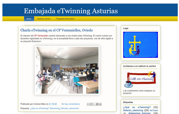 Blog of the eTwinning Embassy of Asturias