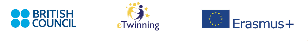 eTwinning logo lock up - Erasmus plus and British Council